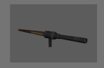 Medieval HandCannon Long handle Version 3D Model Lowpoly