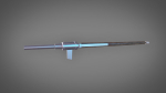 Medieval HandCannon Long handle Version 3D Model Lowpoly