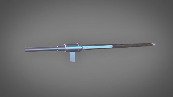 Medieval HandCannon Long handle Version 3D Model Lowpoly