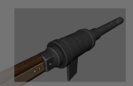 Medieval HandCannon Long handle Version 3D Model Lowpoly