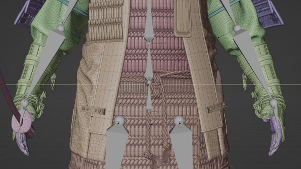 MEDIEVAL Japanese Samurai Rigged