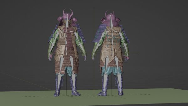 MEDIEVAL Japanese Samurai Rigged