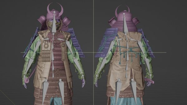 MEDIEVAL Japanese Samurai Rigged