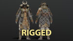 MEDIEVAL Japanese Samurai Rigged
