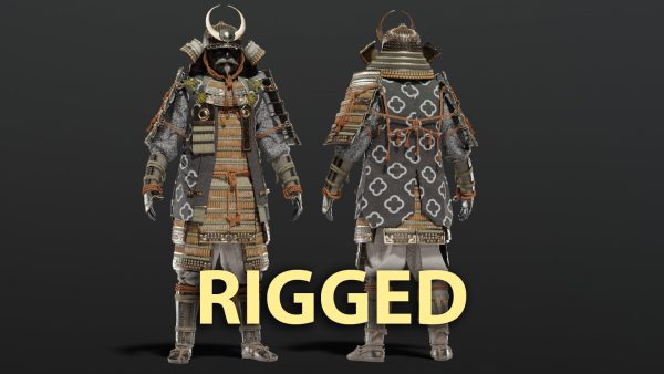 MEDIEVAL Japanese Samurai Rigged