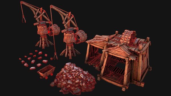 Medieval Mine Quarry Industrial Pack