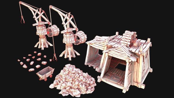 Medieval Mine Quarry Industrial Pack