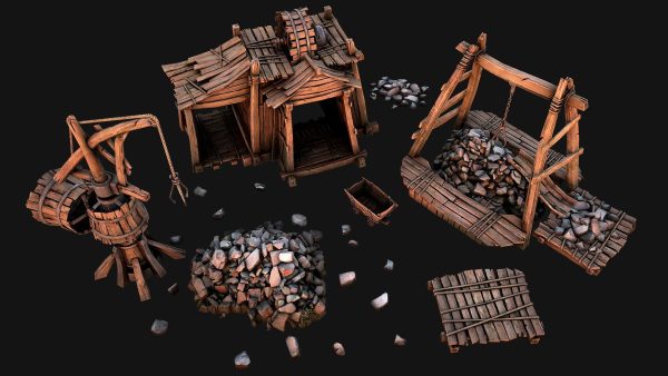 Medieval Mine Quarry Industrial Pack