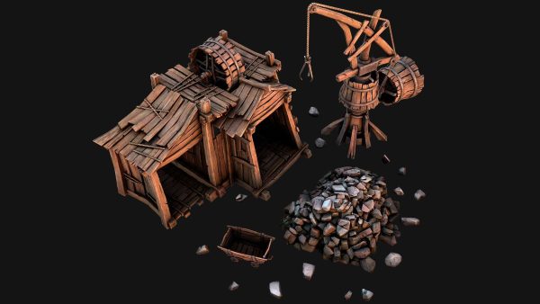 Medieval Mine Quarry Industrial Pack