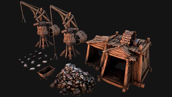 Medieval Mine Quarry Industrial Pack