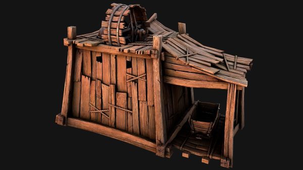 Medieval Mine Steampunk and Mining Cart
