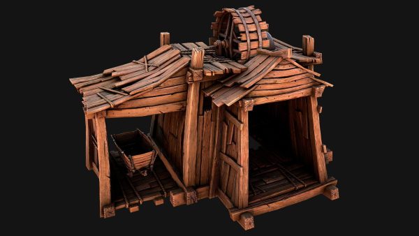 Medieval Mine Steampunk and Mining Cart