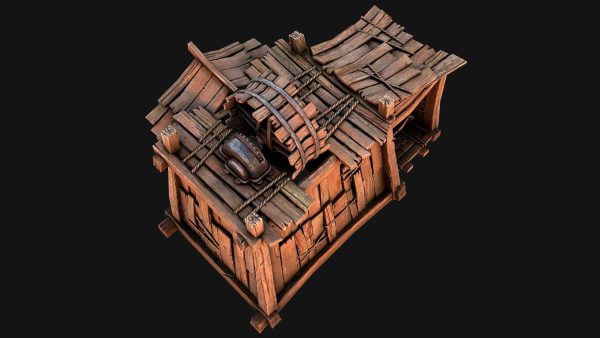 Medieval Mine Steampunk and Mining Cart