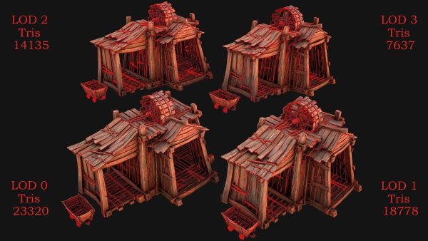 Medieval Mine Steampunk and Mining Cart