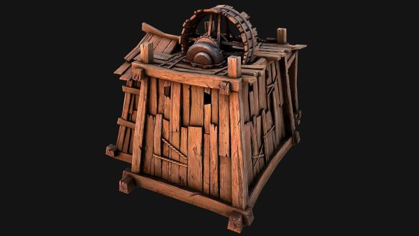 Medieval Mine Steampunk and Mining Cart
