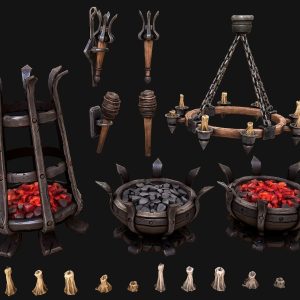 Medieval Prison Lighting Set