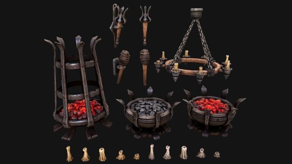 Medieval Prison Lighting Set