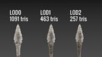 Medieval Spear PBR  with LODs