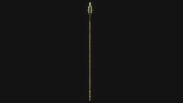 Medieval Spear PBR  with LODs