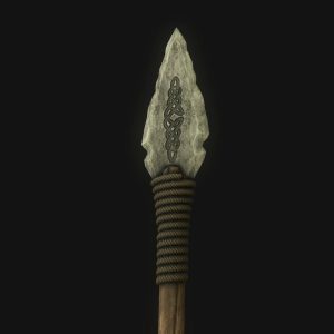 Medieval Spear PBR  with LODs