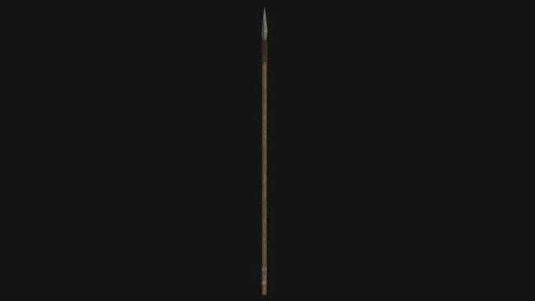 Medieval Spear PBR  with LODs