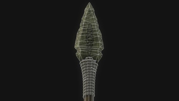 Medieval Spear PBR  with LODs