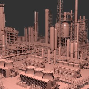 mega-oil-refinery-3d-model-max-obj-fbx-dxf-stl-dwg