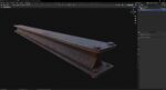 Metal beam Factory 3D Model