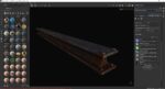 Metal beam Factory 3D Model
