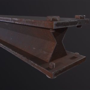 Metal beam Factory 3D Model