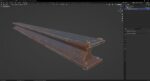 Metal beam Factory 3D Model