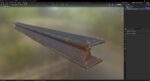 Metal beam Factory 3D Model
