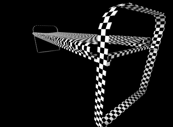 metal bench