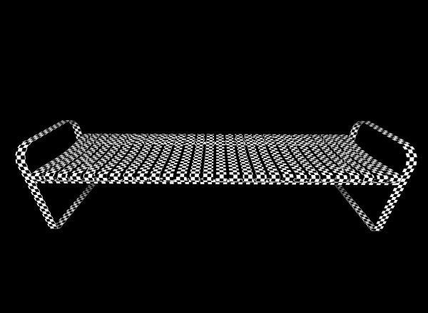 metal bench