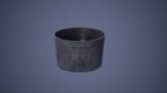 Metal Bucket Set Low Poly Game Ready