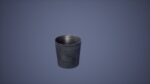 Metal Bucket Set Low Poly Game Ready