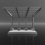 Metal Bus stop
