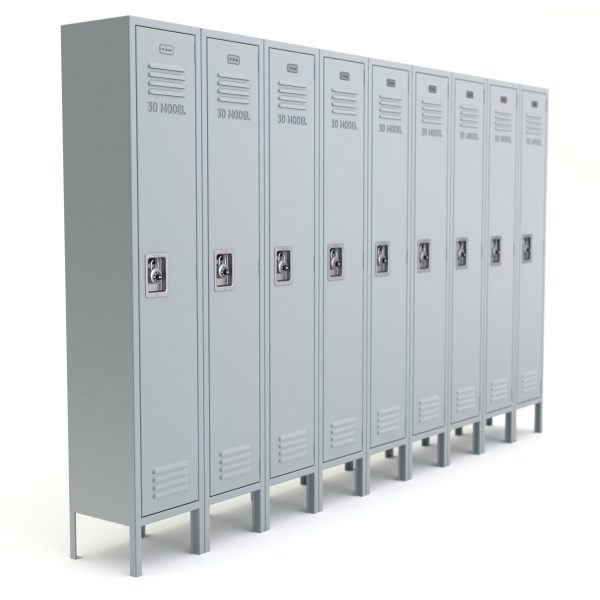 Metal Locker With Padlock