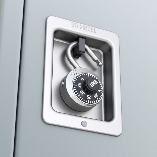 Metal Locker With Padlock