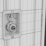 Metal Locker With Padlock