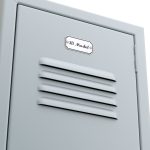 Metal Locker With Padlock