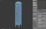 Metal Locker With Padlock