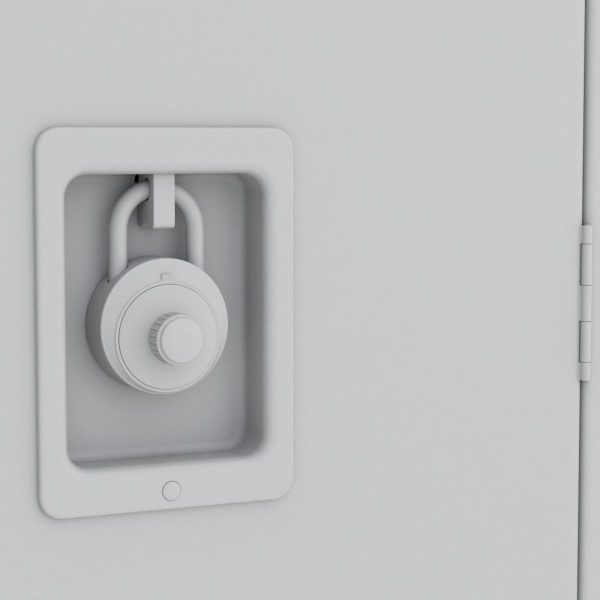 Metal Locker With Padlock