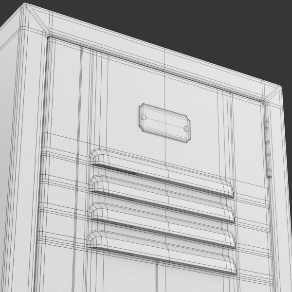 Metal Locker With Padlock