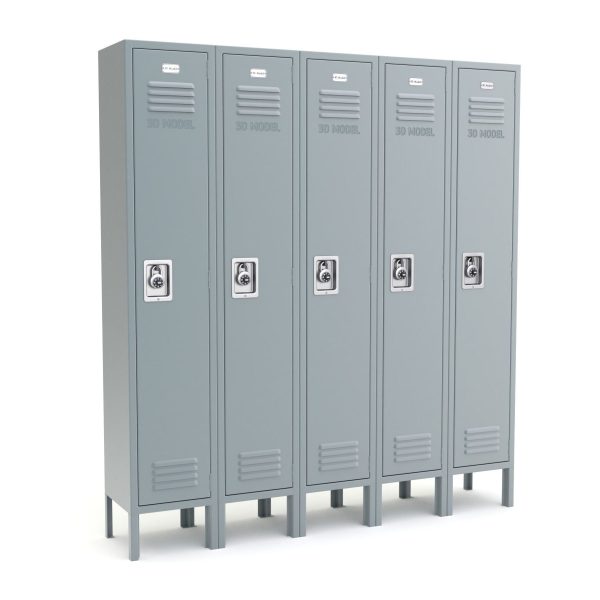 Metal Locker With Padlock