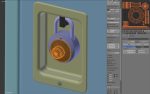 Metal Locker With Padlock