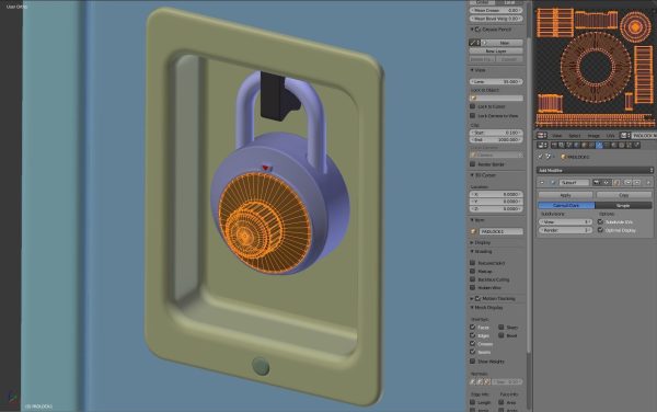 Metal Locker With Padlock