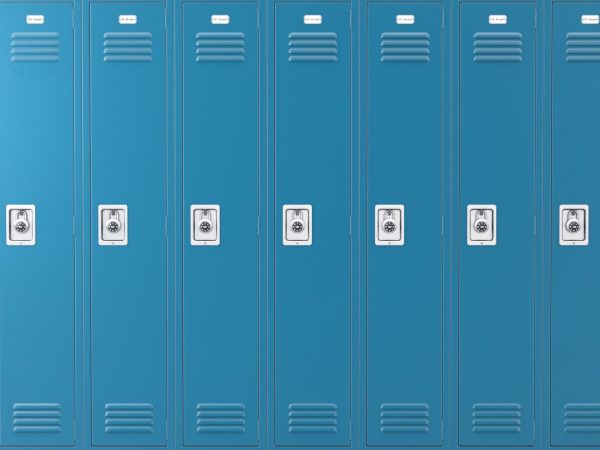 Metal Locker With Padlock