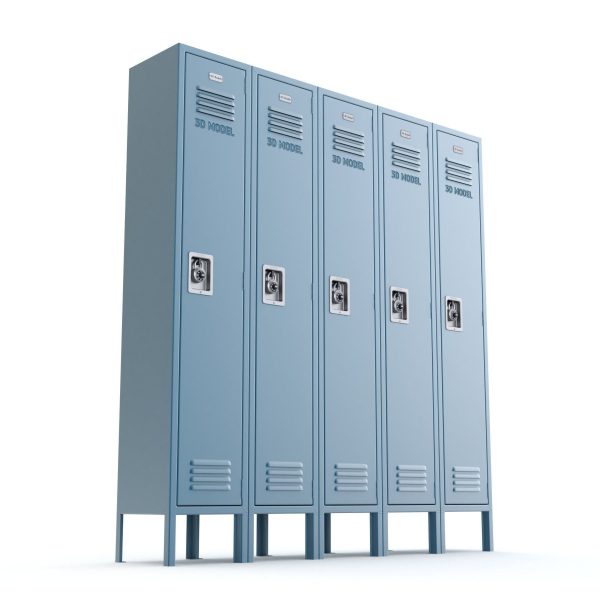 Metal Locker With Padlock