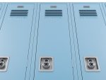 Metal Locker With Padlock